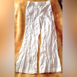 New MASSIMO DUTTI linen trouser Sz 8 US
High rise pant 5072 $129 wide leg